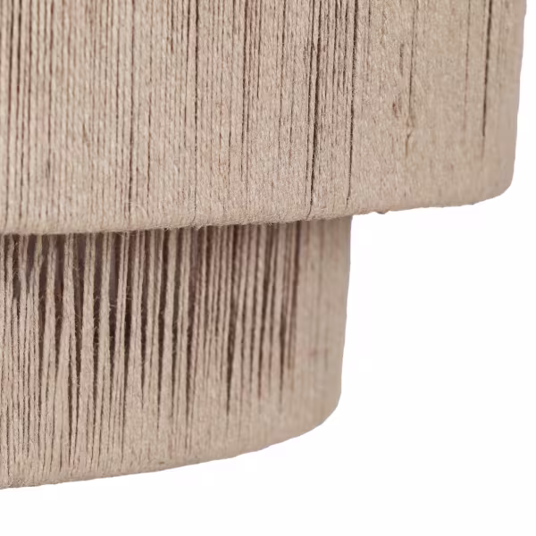 HLW LED LED Hanglamp Trion Alisa - Rond, 60 cm, Bruin Jute, E27 Fitting, Stijlvolle LED Lamp