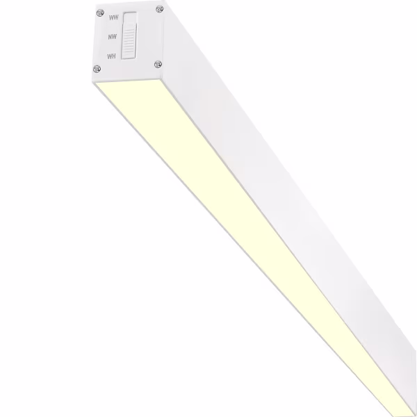 HLW LED Kozolux Tino Lineaire LED Hanglamp 40W - Witte LED Lamp Warm Wit 3000K, 120cm HLW LED Kozolux Tino Lineaire LED Hanglamp 40W - Witte LED Lamp Warm Wit 3000K, 120cm