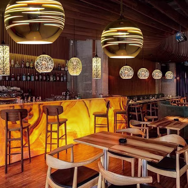 HLW LED LED Pendant Lamp with Glass 3D Round - Chrome Finish, Adjustable, E27 HLW LED LED Pendant Lamp with Glass 3D Round - Chrome Finish, Adjustable, E27