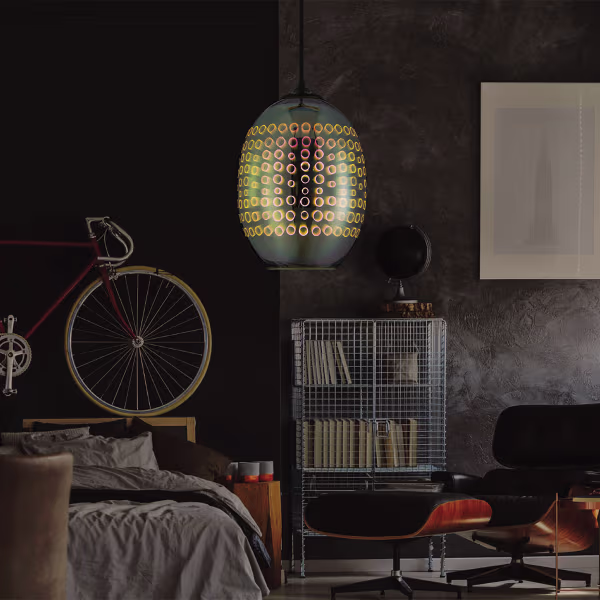 HLW LED LED Hanglamp 3D Ovaal Chroom Glas - Verstelbare LED Lamp met E27 Fitting HLW LED LED Hanglamp 3D Ovaal Chroom Glas - Verstelbare LED Lamp met E27 Fitting