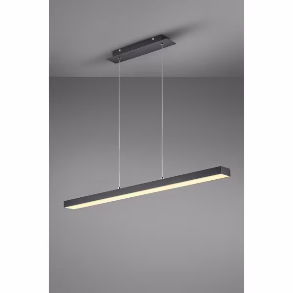 HLW LED 18W Dimbare LED Hanglamp Trion Agina - Mat Zwart, Aluminium, Aanpasbare Kleur HLW LED 18W Dimbare LED Hanglamp Trion Agina - Mat Zwart, Aluminium, Aanpasbare Kleur