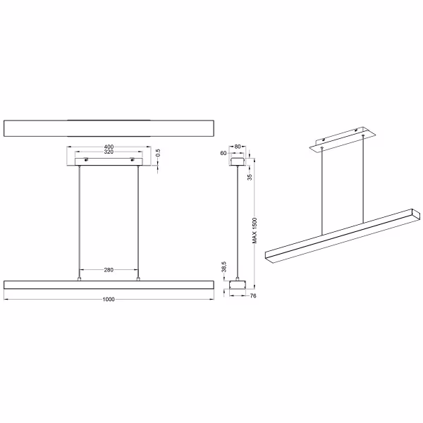 HLW LED 18W Dimbare LED Hanglamp Trion Agina - Mat Zwart, Aluminium, Aanpasbare Kleur HLW LED 18W Dimbare LED Hanglamp Trion Agina - Mat Zwart, Aluminium, Aanpasbare Kleur