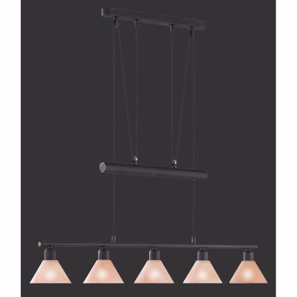 HLW LED LED Hanglamp Trion Stomun - 5-lichts Roestkleur Aluminium met E14 Fitting HLW LED LED Hanglamp Trion Stomun - 5-lichts Roestkleur Aluminium met E14 Fitting