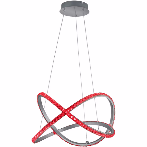 HLW LED Dimbare LED Hanglamp 26W - RGBW, Warm Wit, Mat Grijs Aluminium HLW LED Dimbare LED Hanglamp 26W - RGBW, Warm Wit, Mat Grijs Aluminium