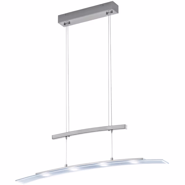 HLW LED Dimbare LED Hanglamp Trion Somas 16W - Mat Nikkel, Aanpasbare Kleur & Aluminium HLW LED Dimbare LED Hanglamp Trion Somas 16W - Mat Nikkel, Aanpasbare Kleur & Aluminium