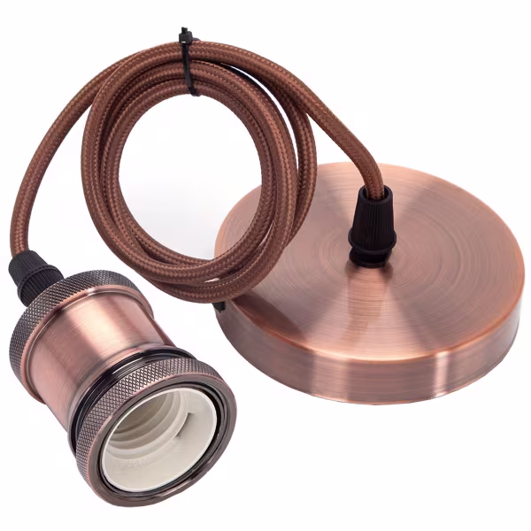 HLW LED LED Hanglamp Aigi Sancho - Draaibare Rond Mat Koper, Aluminium, E27 Fitting HLW LED LED Hanglamp Aigi Sancho - Draaibare Rond Mat Koper, Aluminium, E27 Fitting