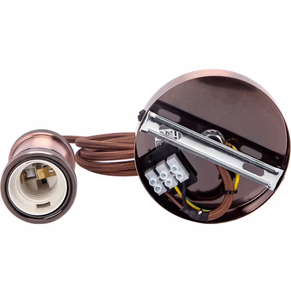 HLW LED LED Hanglamp Aigi Sancho - Draaibare Rond Mat Koper, Aluminium, E27 Fitting HLW LED LED Hanglamp Aigi Sancho - Draaibare Rond Mat Koper, Aluminium, E27 Fitting