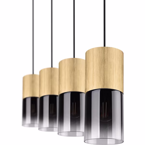 HLW LED Gouden LED Hanglamp Trion Roba - 4-lichts, E27 Fitting, Mat Goud Aluminium HLW LED Gouden LED Hanglamp Trion Roba - 4-lichts, E27 Fitting, Mat Goud Aluminium