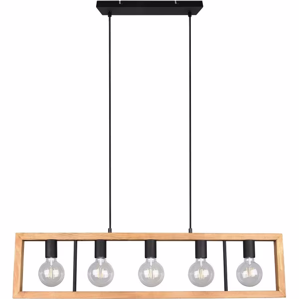 HLW LED LED Hanglamp - Zwarte LED Hanglamp Trion Aplon, 4-lichts Aluminium, In hoogte verstelbaar HLW LED LED Hanglamp - Zwarte LED Hanglamp Trion Aplon, 4-lichts Aluminium, In hoogte verstelbaar