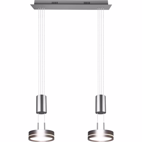 HLW LED Moderne Witte Dimbare LED Hanglamp 14.4W - Rond, Warm Wit, 2-lichts HLW LED Moderne Witte Dimbare LED Hanglamp 14.4W - Rond, Warm Wit, 2-lichts