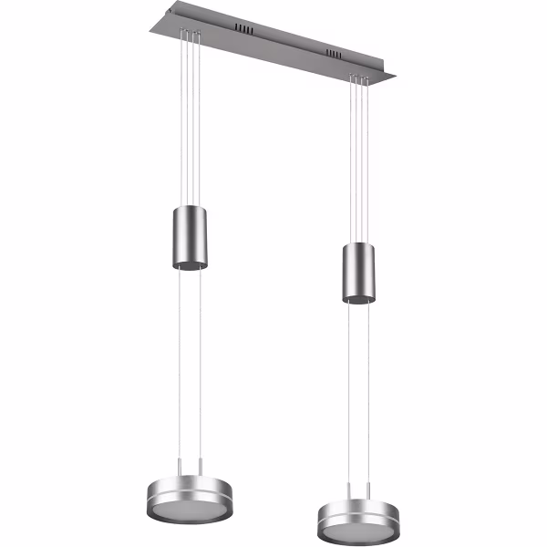 HLW LED Moderne Witte Dimbare LED Hanglamp 14.4W - Rond, Warm Wit, 2-lichts HLW LED Moderne Witte Dimbare LED Hanglamp 14.4W - Rond, Warm Wit, 2-lichts