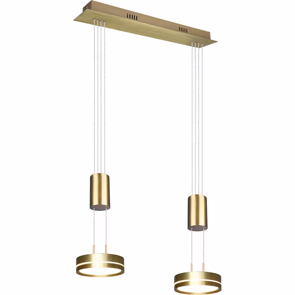 HLW LED Dimbare LED Hanglamp Mat Goud & Wit - Warm Wit 4W LED Verlichting HLW LED Dimbare LED Hanglamp Mat Goud & Wit - Warm Wit 4W LED Verlichting