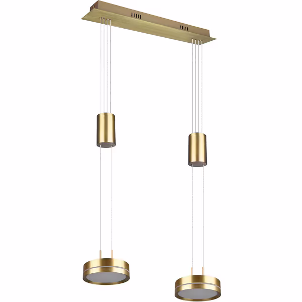 HLW LED Dimbare LED Hanglamp Mat Goud & Wit - Warm Wit 4W LED Verlichting HLW LED Dimbare LED Hanglamp Mat Goud & Wit - Warm Wit 4W LED Verlichting