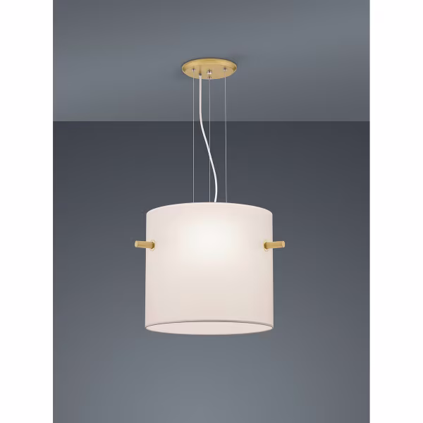 HLW LED Gold LED Pendant Lamp - Matte Gold Aluminum with 3 E27 Light Points HLW LED Gold LED Pendant Lamp - Matte Gold Aluminum with 3 E27 Light Points