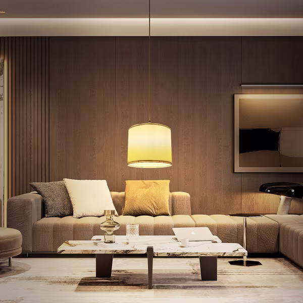 HLW LED Fabric LED Pendant Lamp Aigi Utra - Matte White Round LED Lamp with E27 Fitting HLW LED Fabric LED Pendant Lamp Aigi Utra - Matte White Round LED Lamp with E27 Fitting