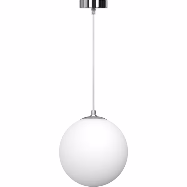 HLW LED White LED Pendant Lamp Aigi Pyra with Glass - Matte White - E27 Fitting - Round HLW LED White LED Pendant Lamp Aigi Pyra with Glass - Matte White - E27 Fitting - Round