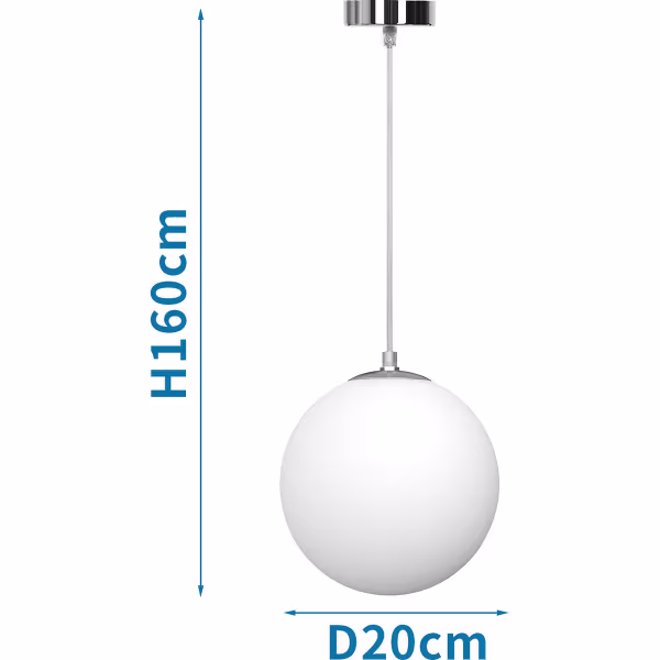 HLW LED White LED Pendant Lamp Aigi Pyra with Glass - Matte White - E27 Fitting - Round HLW LED White LED Pendant Lamp Aigi Pyra with Glass - Matte White - E27 Fitting - Round