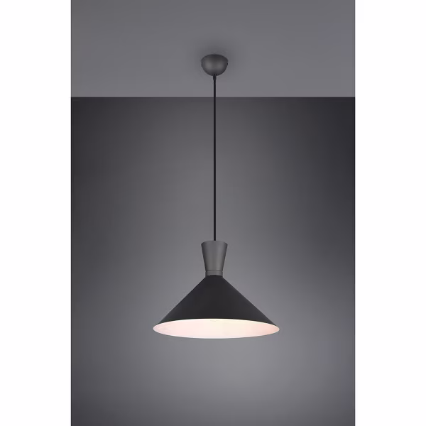 HLW LED LED Hanglamp Trion Ewomi - Mat Zwart Aluminium, Ø35cm, E27 Fitting HLW LED LED Hanglamp Trion Ewomi - Mat Zwart Aluminium, Ø35cm, E27 Fitting