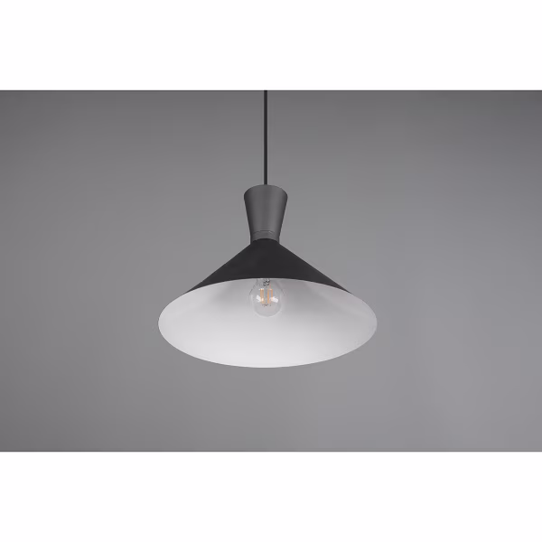 HLW LED LED Hanglamp Trion Ewomi - Mat Zwart Aluminium, Ø35cm, E27 Fitting HLW LED LED Hanglamp Trion Ewomi - Mat Zwart Aluminium, Ø35cm, E27 Fitting
