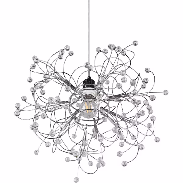 HLW LED LED Hanglamp Trion Guston - Mat Chroom, Aluminium, E27 Fitting, Verstelbaar HLW LED LED Hanglamp Trion Guston - Mat Chroom, Aluminium, E27 Fitting, Verstelbaar