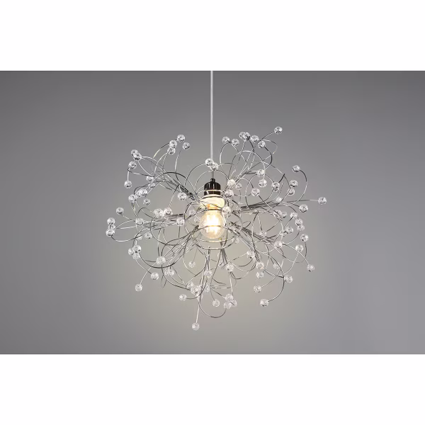 HLW LED LED Hanglamp Trion Guston - Mat Chroom, Aluminium, E27 Fitting, Verstelbaar HLW LED LED Hanglamp Trion Guston - Mat Chroom, Aluminium, E27 Fitting, Verstelbaar