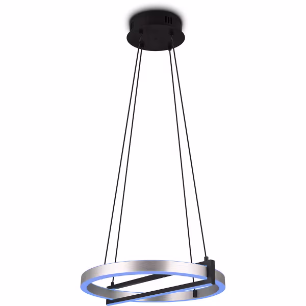HLW LED Trion Tompie Dimbare LED Hanglamp 55W - Metalen Rond Design, Aanpasbare Kleur HLW LED Trion Tompie Dimbare LED Hanglamp 55W - Metalen Rond Design, Aanpasbare Kleur