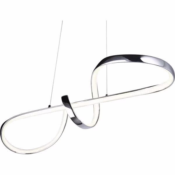 HLW LED Elegante Dimbare Metalen LED Hanglamp 37W - Witte LED Lamp met Natuurlijk Wit Licht HLW LED Elegante Dimbare Metalen LED Hanglamp 37W - Witte LED Lamp met Natuurlijk Wit Licht