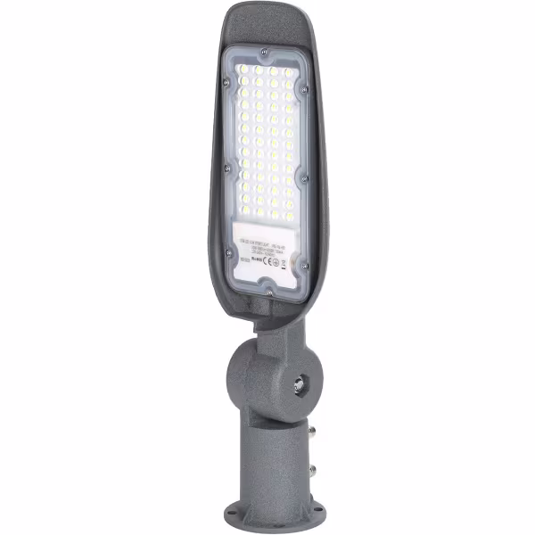 HLW LED Waterdichte 30W Aluminium LED Straatlamp - Mat Grijs & Witte Daglicht Wit HLW LED Waterdichte 30W Aluminium LED Straatlamp - Mat Grijs & Witte Daglicht Wit