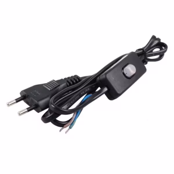 HLW LED Power cable 2-core with switch C7 1.5 m 220V HLW LED Power cable 2-core with switch C7 1.5 m 220V
