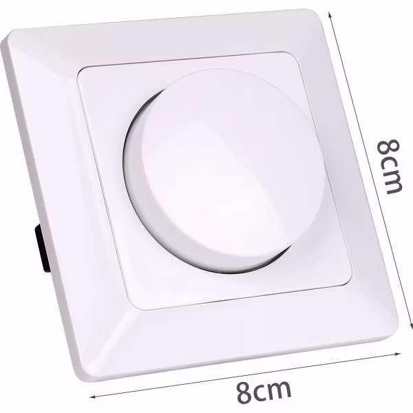 HLW LED Aigi LED recessed dimmer glossy white 3-60W 230V push/turn button HLW LED Aigi LED recessed dimmer glossy white 3-60W 230V push/turn button