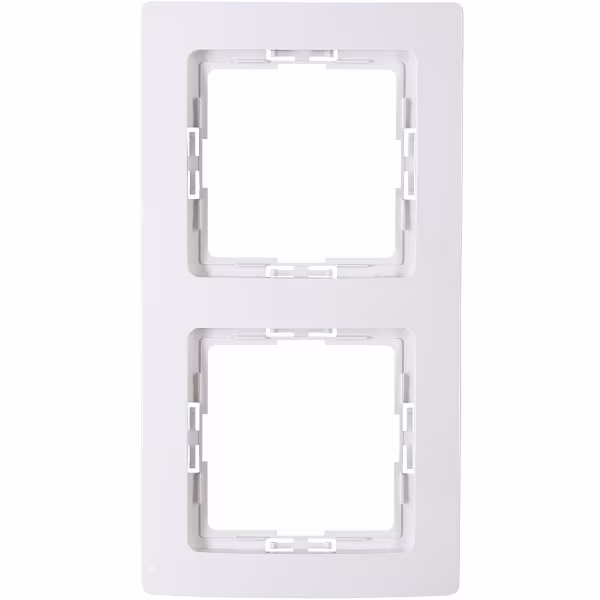 KOPP KOPP Paris HK05 2-gang cover frame Arctic gloss white
