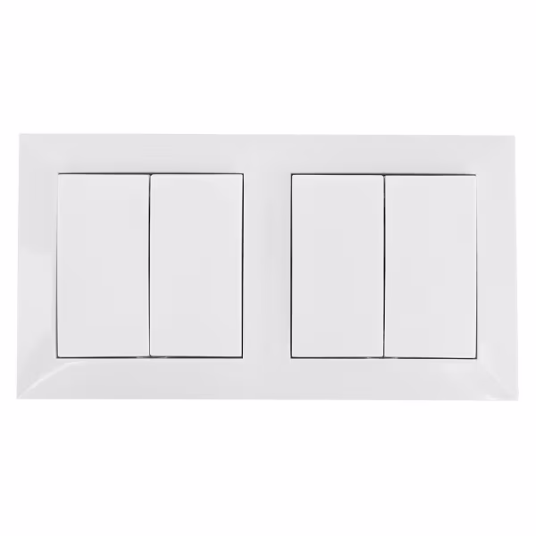 HLW LED Aigi Cika 2-way changeover switch 4-button White 230V LED HLW LED Aigi Cika 2-way changeover switch 4-button White 230V LED