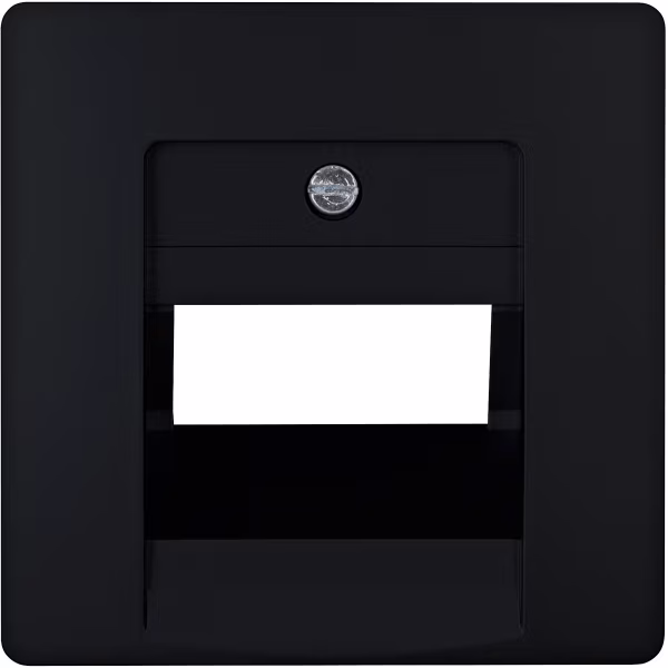 KOPP KOPP Paris HK05 Cover plate Matte Black - Double UTP/UAE