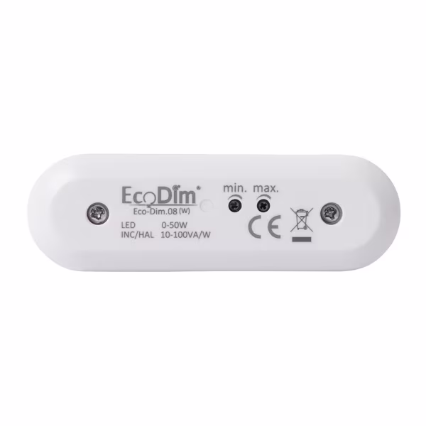EcoDim EcoDim LED snoerdimmer 0-50W (fase-afsnijding), flikkervrij EcoDim EcoDim LED snoerdimmer 0-50W (fase-afsnijding), flikkervrij