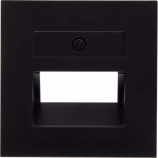 KOPP KOPP Athenis HK07 2x UTP cover plate, matte black KOPP KOPP Athenis HK07 2x UTP cover plate, matte black