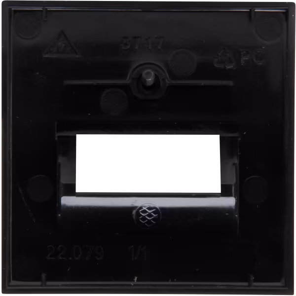 KOPP KOPP Athenis HK07 2x UTP cover plate, matte black KOPP KOPP Athenis HK07 2x UTP cover plate, matte black