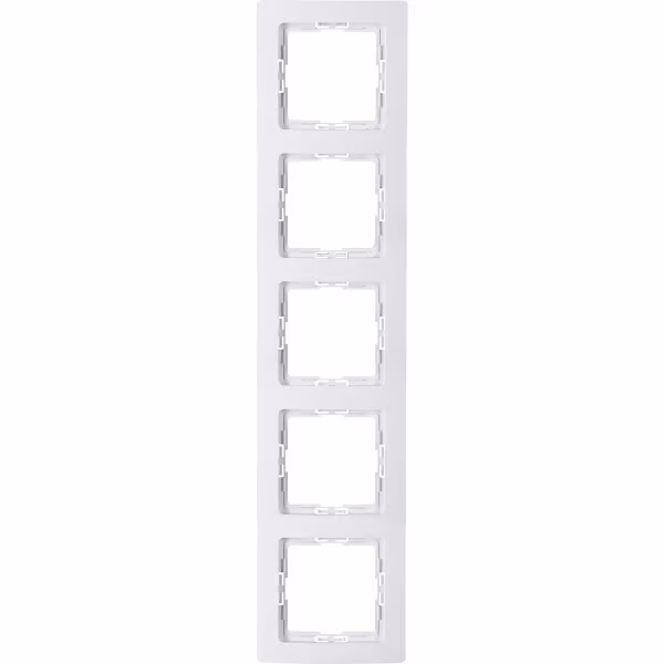 KOPP KOPP Paris HK05 5-gang cover frame Gloss Arctic White KOPP KOPP Paris HK05 5-gang cover frame Gloss Arctic White