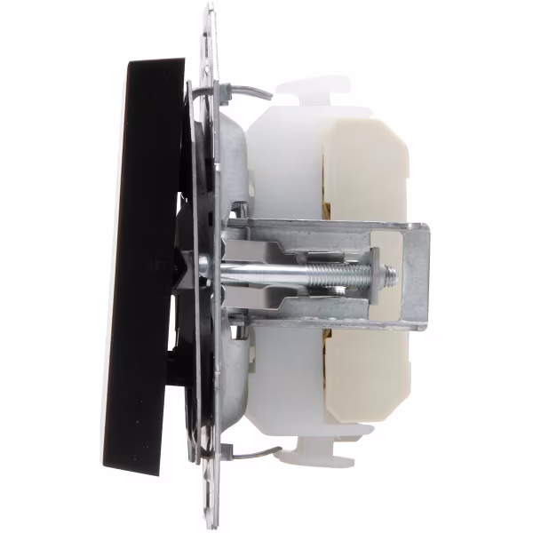 KOPP KOPP HK07 1-gang cross switch, matte black LED KOPP KOPP HK07 1-gang cross switch, matte black LED