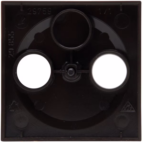 KOPP KOPP Athenis HK07 coax cover plate TV/radio matte black KOPP KOPP Athenis HK07 coax cover plate TV/radio matte black
