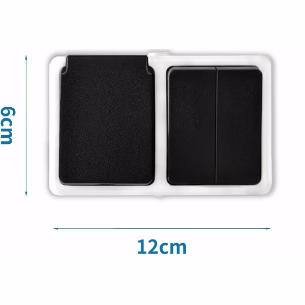 HLW LED Gray switchgear with single socket & 2-button changeover HLW LED Gray switchgear with single socket & 2-button changeover