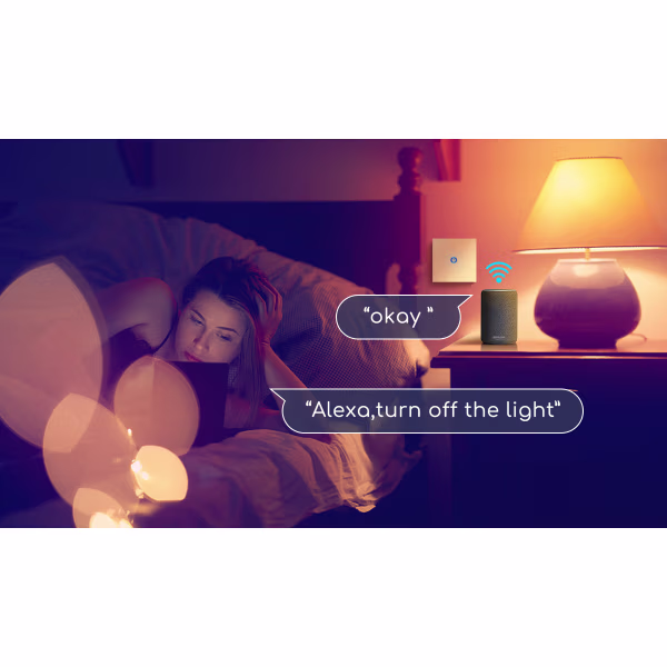 HLW LED Smart WiFi touch switch 1-button - LED, Alexa & Google HLW LED Smart WiFi touch switch 1-button - LED, Alexa & Google