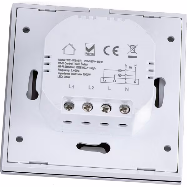 HLW LED Aigi Smarton Touch switch 2-way Smart WiFi HLW LED Aigi Smarton Touch switch 2-way Smart WiFi