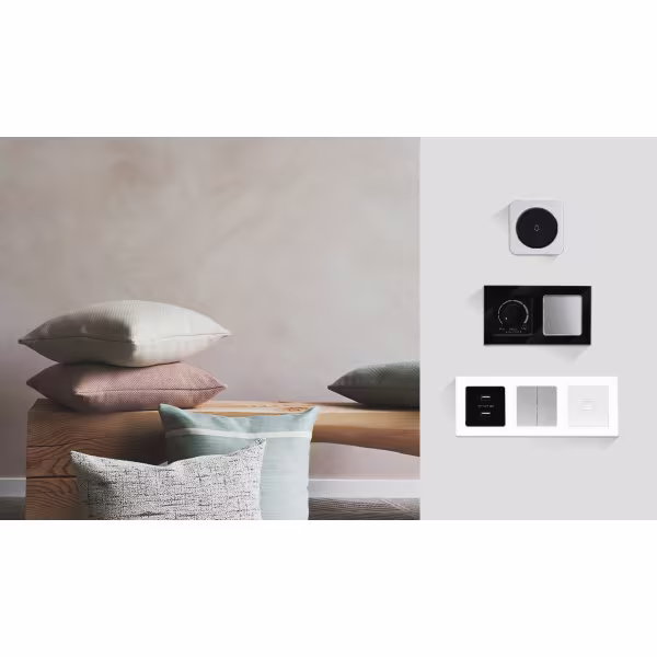 HLW LED Aigi Jura 2-gang matte black flush-mounted cover frame 153x82 mm HLW LED Aigi Jura 2-gang matte black flush-mounted cover frame 153x82 mm