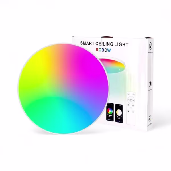 Smartlife Domotica Smart Plafondlamp 20W Ø300mm RGB Wi‑Fi Dimbaar