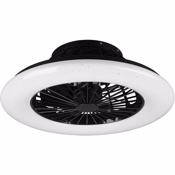 HLW LED Trion Romina dimmable LED ceiling fan matte black HLW LED Trion Romina dimmable LED ceiling fan matte black