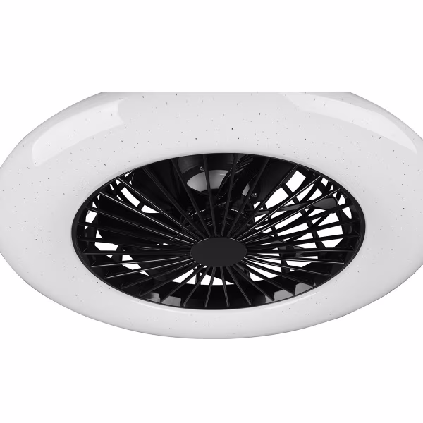 HLW LED Trion Romina dimmable LED ceiling fan matte black HLW LED Trion Romina dimmable LED ceiling fan matte black