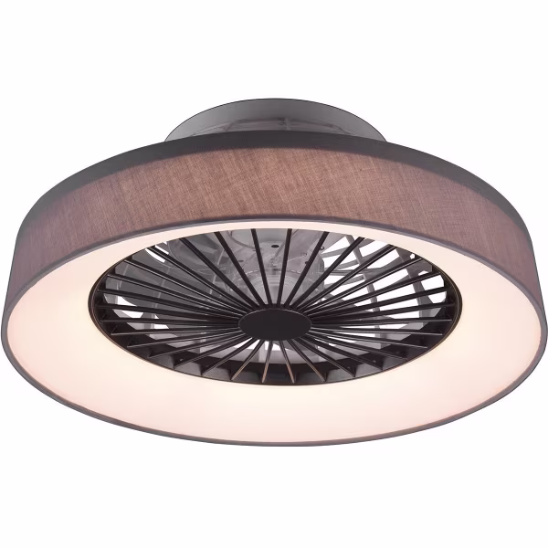 HLW LED Trion Farali LED ceiling fan 30W dimmable - matte gray HLW LED Trion Farali LED ceiling fan 30W dimmable - matte gray