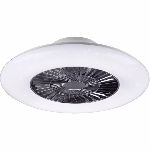 HLW LED LED ceiling fan matte chrome - 40W dimmable, 4000lm HLW LED LED ceiling fan matte chrome - 40W dimmable, 4000lm