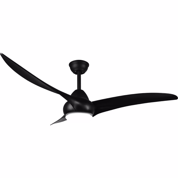 HLW LED Trion Alasin LED ceiling fan Ø115 cm black, dimmable HLW LED Trion Alasin LED ceiling fan Ø115 cm black, dimmable