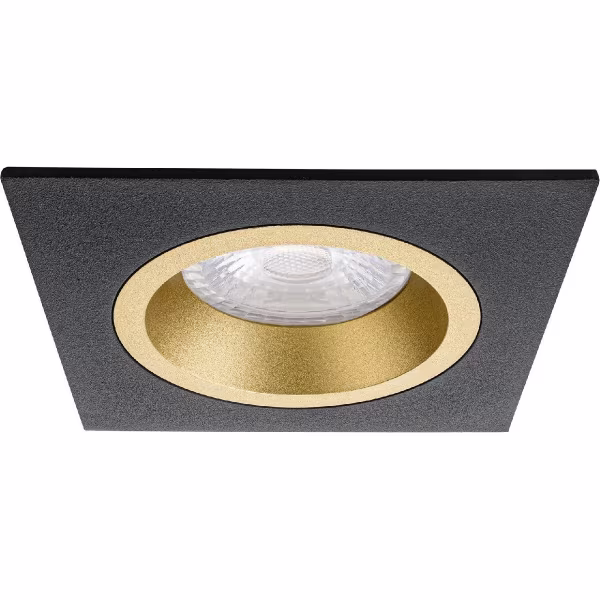 HLW LED LED Spot Set 6W - Vierkante Inbouwspot Mat Zwart/Goud | Witte, Zwarte & Gouden Spot HLW LED LED Spot Set 6W - Vierkante Inbouwspot Mat Zwart/Goud | Witte, Zwarte & Gouden Spot